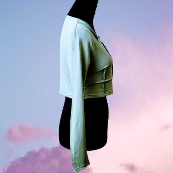 🆕Girls Fight, Green exposed seam Crop Top - Picture 3 of 12